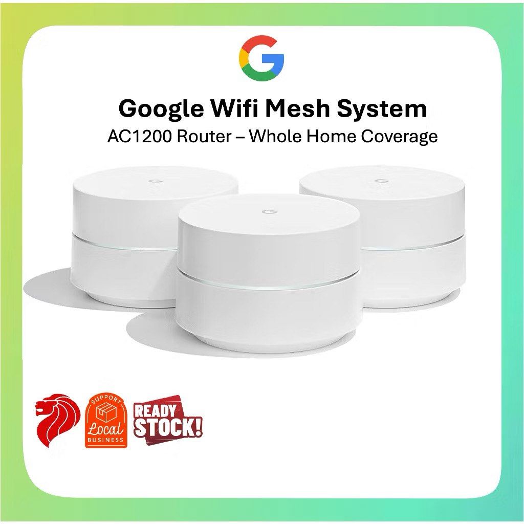 Google Wifi System (3-Pack) with Power Adapters477535406245826561