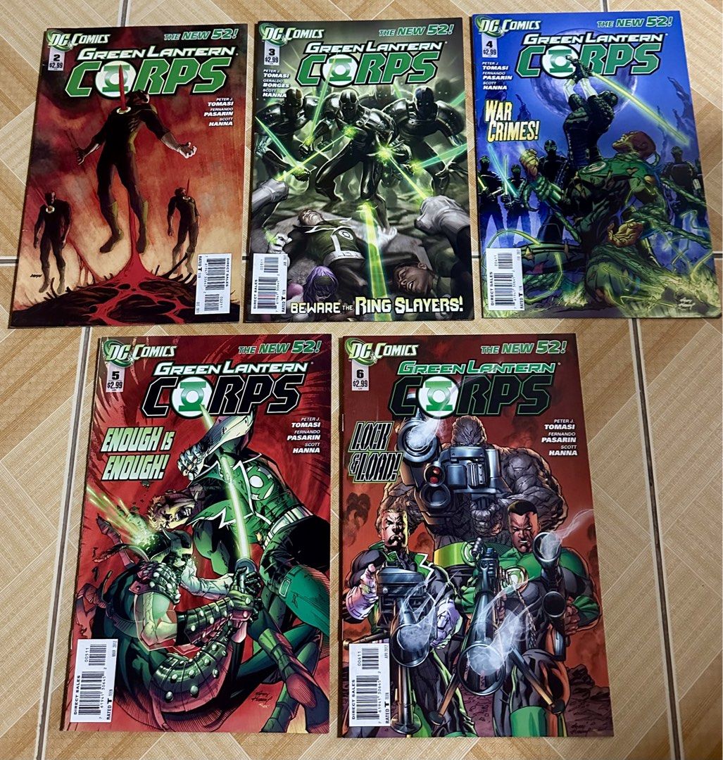 Green Lantern Corps #2-6 (Category: Comics & Manga) located in Binan City. Submitted by elf.0000 (Listing ID 1442811261, Image 1). Description: P450.00 for the lot plus sf Issue# 2-6 In very good condition Payment via gcash Ship thru j&t.