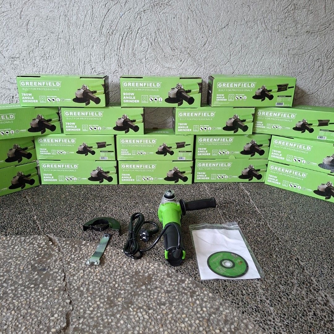 Greenfield 780w angle grinder heavy duty (Category: Construction Tools & Equipment) located in Pasig City. Submitted by last_price_posted (Listing ID 1442858536, Image 2). Description: This is available as long as this is posted/visible listing. You may message me with the answer to the following questions once you are fully decided to purchase, should you need further thinking and canvassing you may just save the listing for future reference. 1.