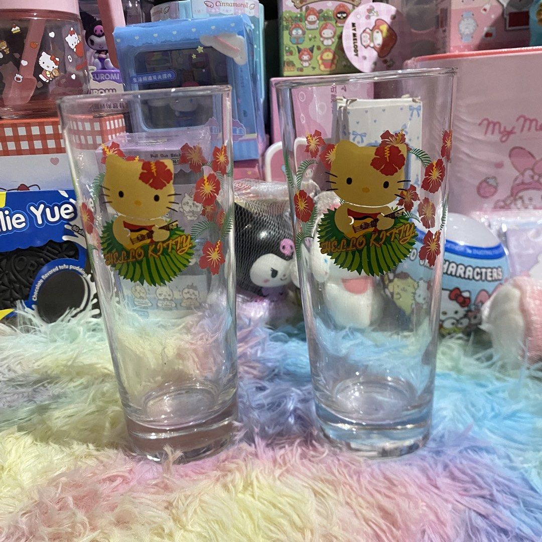 Hello Kitty Tan Glass Cup from Japan (Category: Other Kitchenware & Tableware) located in Bulacan. Submitted by cute.finds.ph (Listing ID 1442753699, Image 1). Description: —₱150 each.