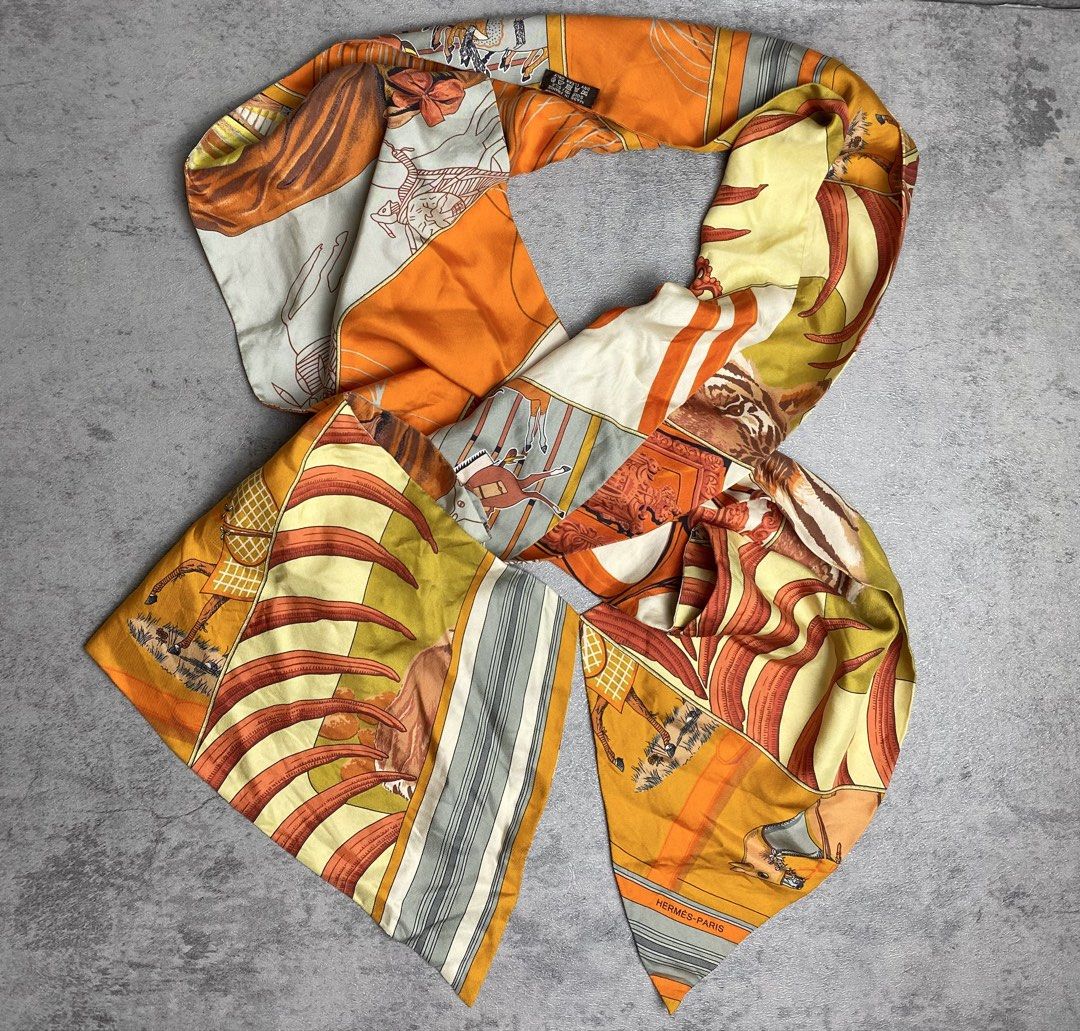 HERMES - MAXI TWILLY SILK SCARF (Category: Scarves) located in Quezon City. Submitted by daboy_ (Listing ID 1442782096, Image 1). Description: Condition: 10/10 Made in: France Material: 100% Silk .
