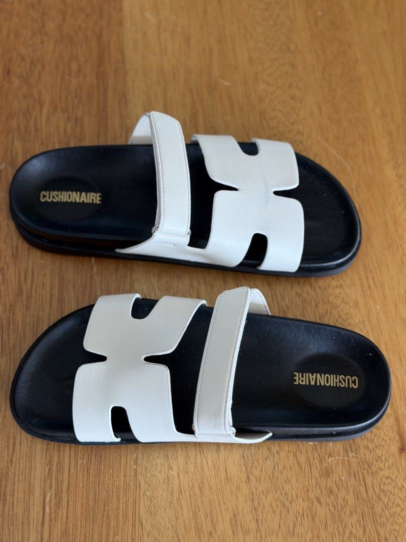 Hermes Chypre Dupe (Category: Slippers and slides) located in Pasig City. Submitted by smayc_21 (Listing ID 1442794666, Image 2). Description: Hermes Chypre Dupe White Blanc Inspired Sandals.