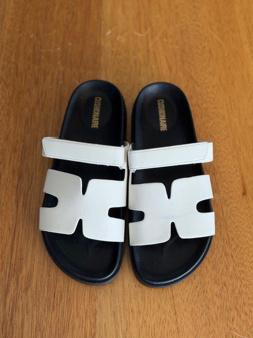 Hermes Chypre Dupe (Category: Slippers and slides) located in Pasig City. Submitted by smayc_21 (Listing ID 1442794666, Image 3). Description: Hermes Chypre Dupe White Blanc Inspired Sandals.