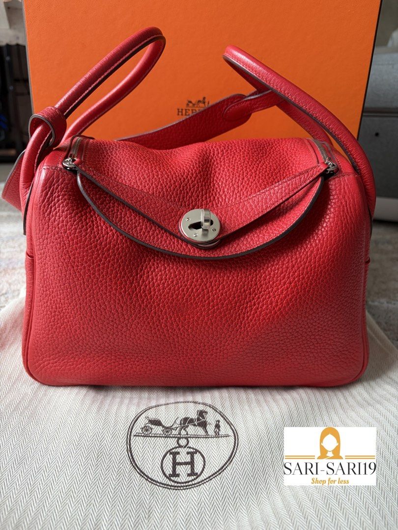 Hermes lindy 26 (Category: Luxury Bags & Wallets) located in Cavite. Submitted by sarisari19 (Listing ID 1442773918, Image 1). Description: Hermes Lindy 26 Guaranteed Authentic Color: Cherry Red Excellent Condition Comes with dust bag PM for more photos Mode pf payment: bank transfer Meet up or lalamove.