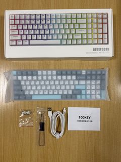 HJS 100-Key RGB Bluetooth Mechanical Keyboard487269302597724160