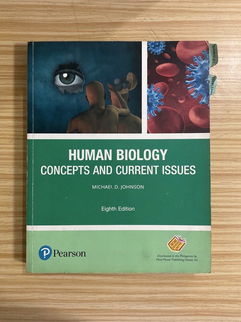 Human Biology: Concepts and Current Issues, 8th Edition by Michael D. Johnson (Category: Textbooks) located in Valenzuela. Submitted by wazooowskii10 (Listing ID 1442851729, Image 1). Description: - Lightly used - No plastic cover - Minimal highlights on some pages.