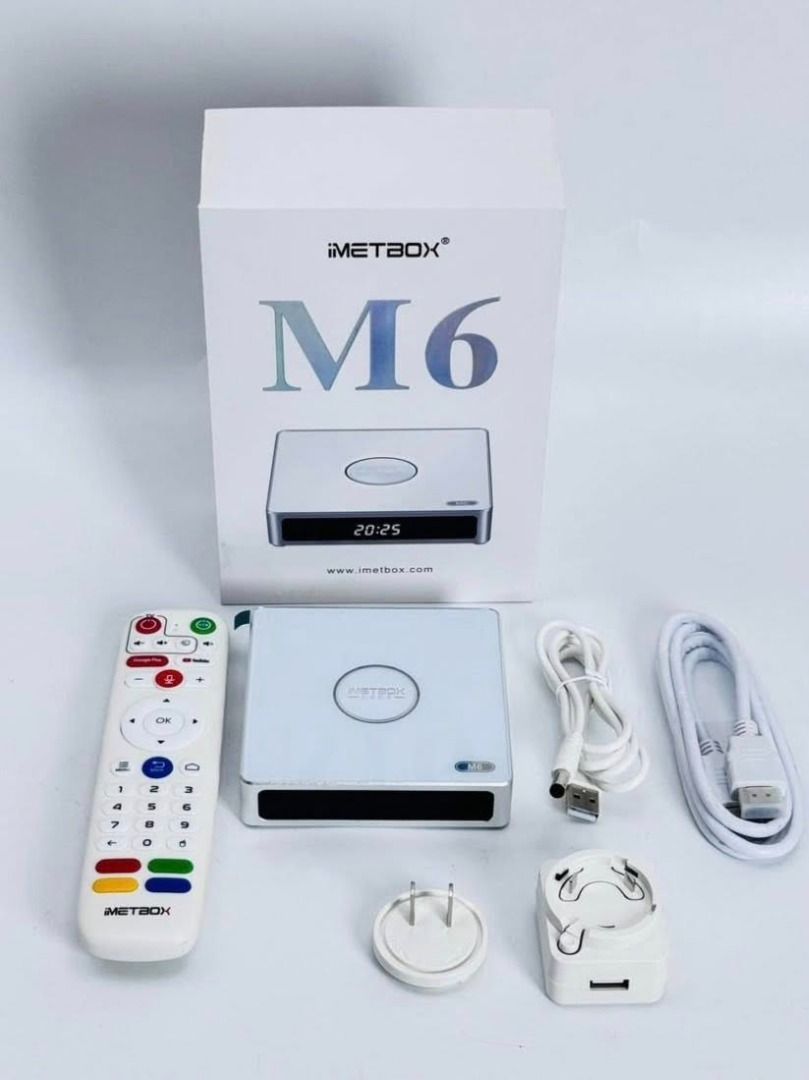 IMETBOX M6 4+64GB Voice Control Smart Android TV Box (Category: TV Consoles) located in Manila. Submitted by sdfsolutions (Listing ID 1442907106, Image 1). Description: Elevate your home entertainment experience with the IMETBOX M6 TV Box, a sleek device that combines the power of a smart TV with the convenience of a compact box. With 4GB of RAM and 64GB of storage, it effortlessly manages your favorite apps, games, and videos. The box supports s
