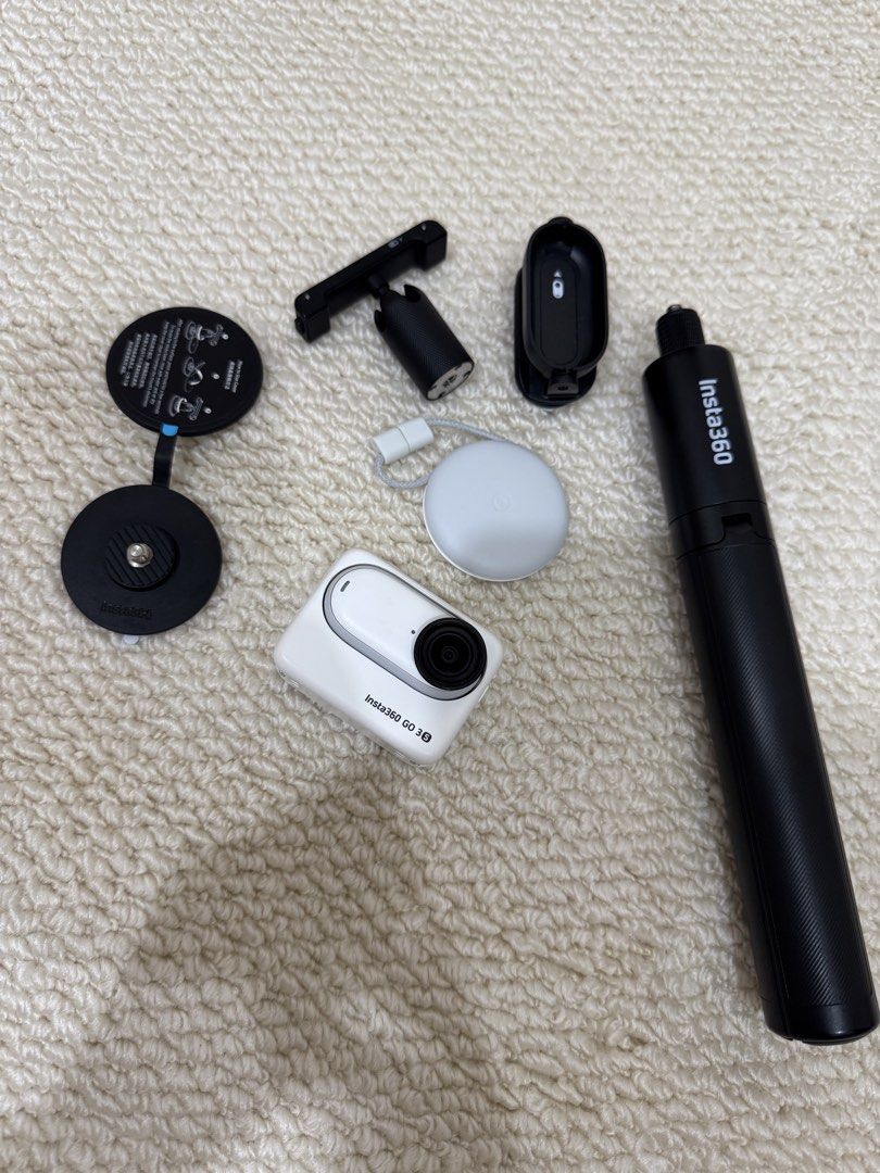 Insta 360 Go 3s (Category: Cameras) located in Quezon City. Submitted by jgsellss (Listing ID 1442858271, Image 3). Description: INSTA360 GO 3S 🌸 4K Video Quality 🌸 Compact & Lightweight (tempered glass installed) 🌸 FlowState Stabilization 🌸 Magnetic Hands-Free Shooting (POV shooting) 🌸 Excellent Condition (no issues) •Barely used, excellent condition • Purchased in Insta 360 store • No scratches or damage • Includes Action Pod, magnetic pen