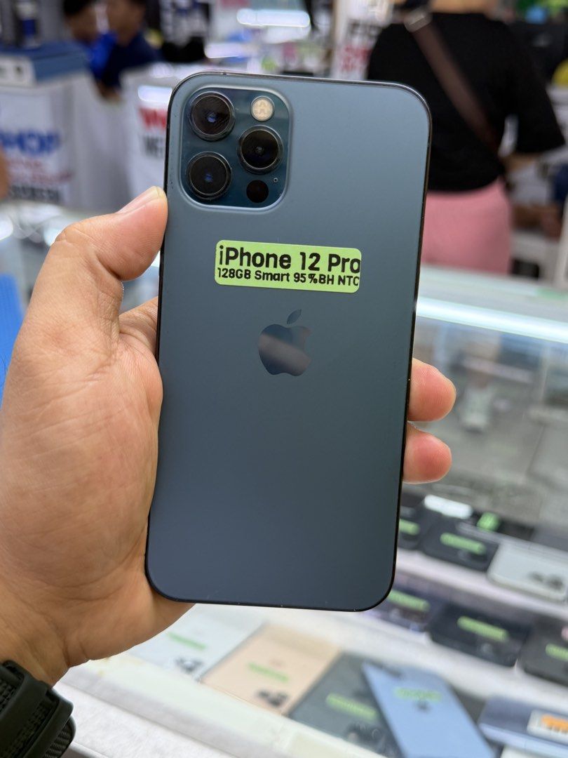 iPhone 12 Pro 128GB 95%BH SMARTLOCKED 95%smooth No issues (Category: iPhone 12 Series) located in San Juan City. Submitted by saabangadgetshop (Listing ID 1442889583, Image 1). Description: Onhand | Pre-owned iPhone 12 Pro 128GB Smartlocked NTC APPROVED Battery Health 95% NO HIDDEN ISSUES NO HISTORY OF REPAIR 95%Smooth TEST TO SAWA RESET ALL YOU WANT TEST ALL YOU WANT NOT REFURBISHED AUTHENTIC PHONE ALL WORKING (FREE 3UTOOLS) iPhones iPads only �
