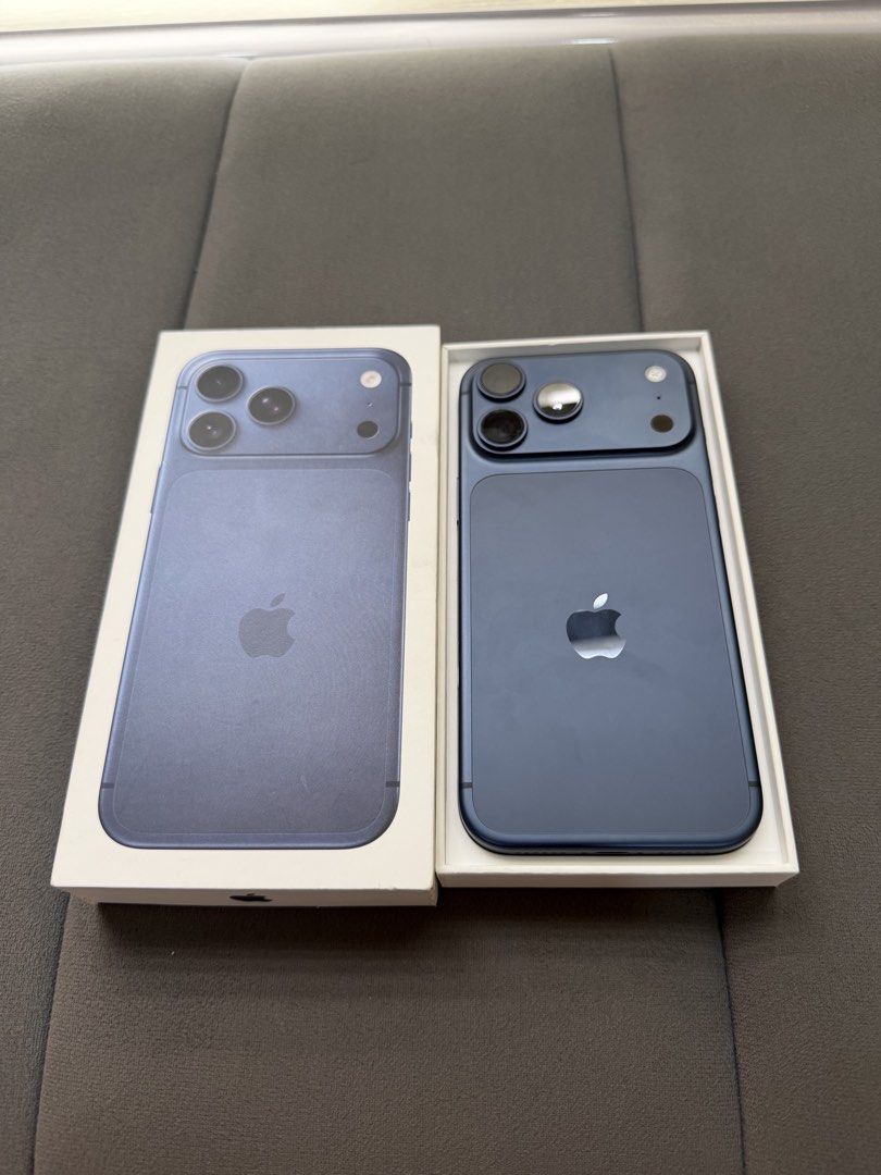 Iphone 17 Pro Max 1TB NTC 4cc only (Category: iPhone 17 Series) located in Mandaluyong City. Submitted by better_call_sole_ph (Listing ID 1442901846, Image 1). Description: Iphone 17 Pro Max 1 Terebyte Deep Blue Globelocked ( on process na for openline) NTC complete with box cord 100% batthealth ( 4 cc only) Warranty Until April 16, 2027 no issue no dents no scratches all working no repair history brandnew condition 92.5k only open for swap plus 