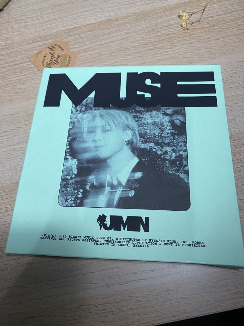 Jimin MUSE Album Unsealed (Category: CDs & DVDs) located in Quezon City. Submitted by drei13_sniffles (Listing ID 1442920771, Image 1). Description: - Jimin MUSE Album (Unsealed/Mint Green) - Comes with a poster - Almost complete inclu. Except pocas - rfs: needs fund for vet bills - 350 + shipping.