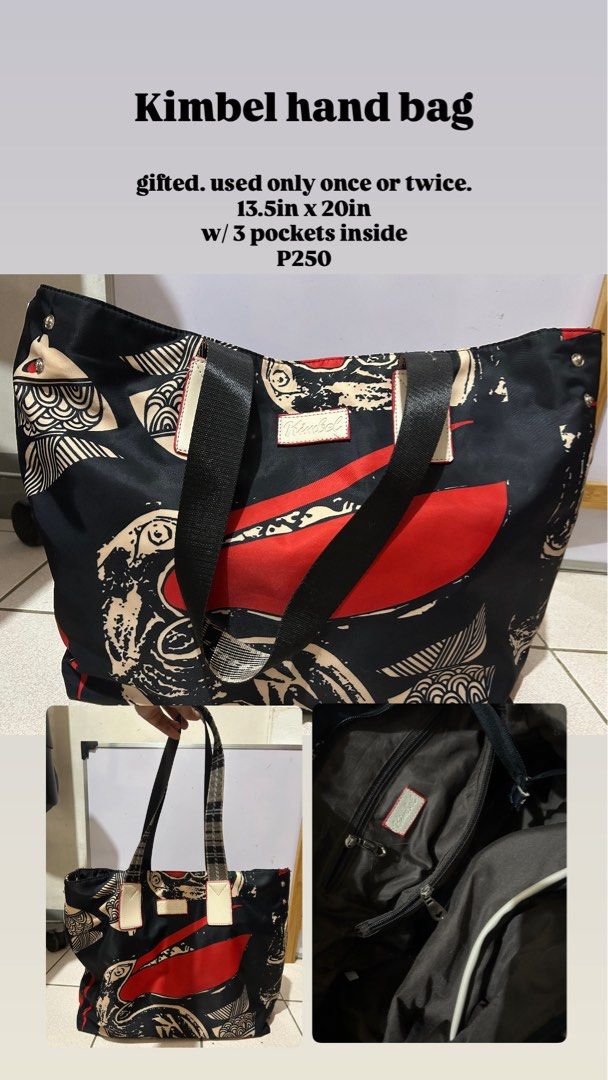 Kimbel Hand Bag (Category: Shoulder Bags) located in Imus. Submitted by hssj2026 (Listing ID 1442881149, Image 1). Description: Gifted. Used only once or twice..