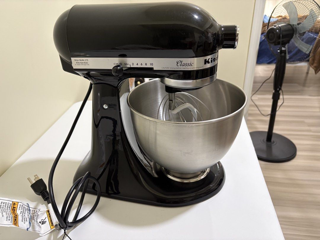 KitchenAid Classic Stand Mixer - Black (Category: Hand & Stand Mixers) located in Manila. Submitted by hen57camsher (Listing ID 1442922067, Image 1). Description: - Black KitchenAid Classic stand mixer - Includes stainless steel bowl - Comes with whisk attachment - Perfect for all your baking needs - Works great and ready for a new home.