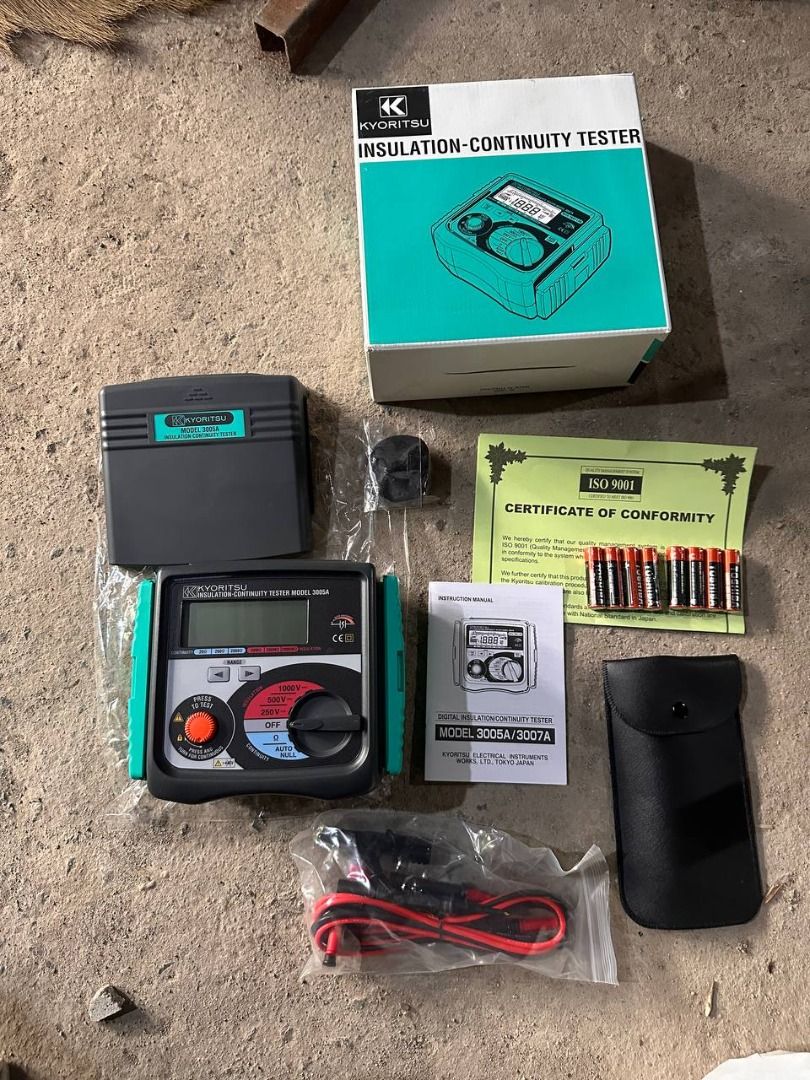 Kyoritsu Megger Tester Specs: 300 (Category: Everything Else Others) located in Manila. Submitted by joeyroque09 (Listing ID 1442812026, Image 1). Description: Kyoritsu Megger Tester Specs: 300.
