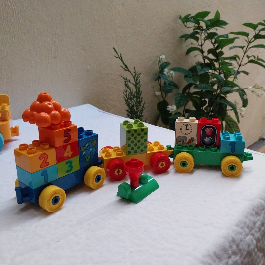Lego Duplo Train loose set (Category: Lego & Building Sets) located in Caloocan City. Submitted by mariecarlaph (Listing ID 1442770675, Image 2). Description: P300 Take all 15 pcs FREE Shipping min. spend of P999!✨️ JnT every Sundays or Lalamove daily (if feasible). Fixed sf NCR P105 Luzon P120 VisMin P180.