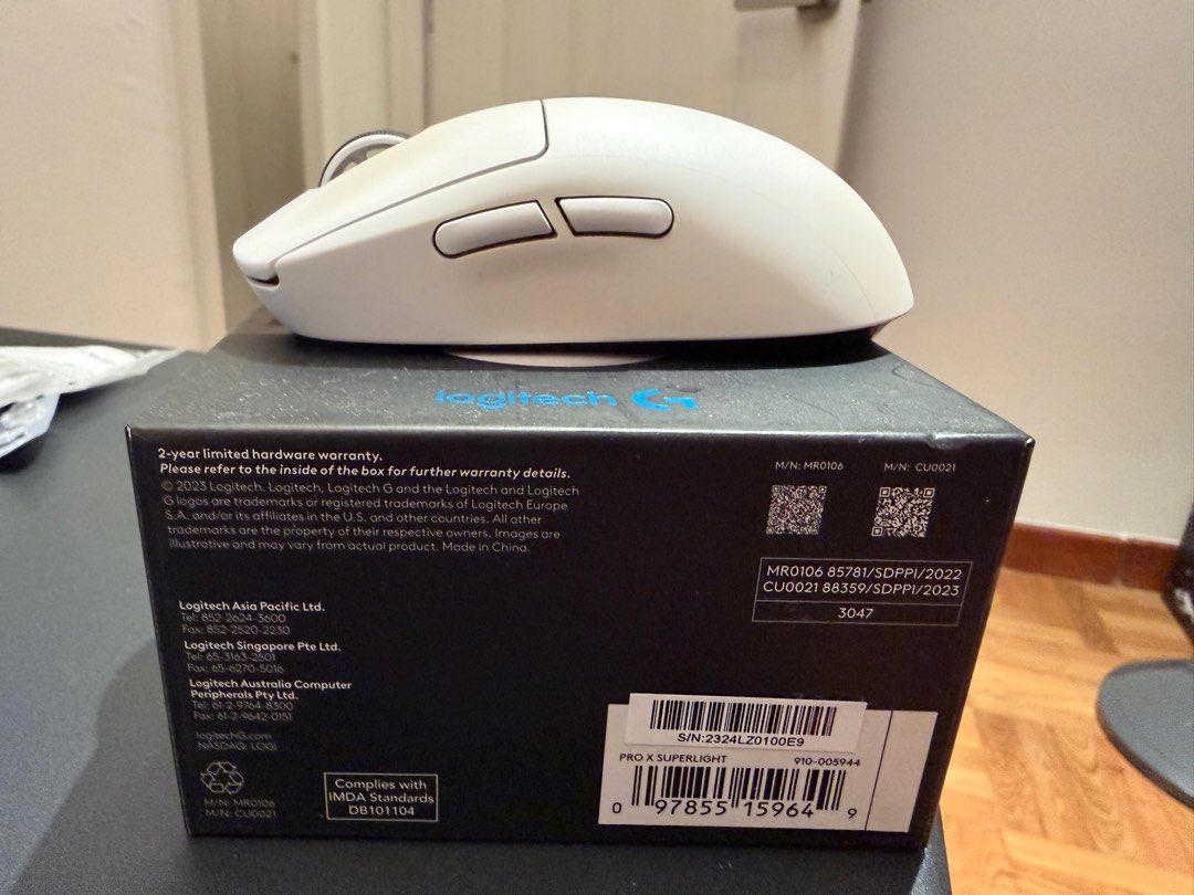 Logitech G PRO X SUPERLIGHT Wireless Gaming Mouse White477649633249873925