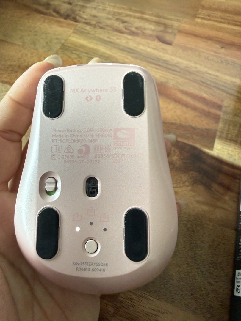 Logitech MX Anywhere 3S Master Series Compact Wireless Mouse Pink477290847075061761