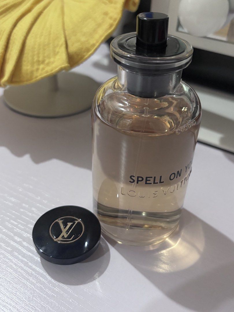 Louis Vuitton Spell on you Perfume 100ML (Category: Fragrance & Deodorants) located in Paranaque City. Submitted by luxemomma (Listing ID 1442733842, Image 2). Description: Authentic. Lightly used No more inclusions MOP: GCash/BPI online.