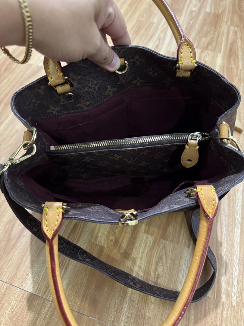 Lousi Vuitton Montaigne Monogram Bag (Category: Luxury Bags & Wallets) located in Badian. Submitted by choloknows (Listing ID 1442844510, Image 2). Description: Good as New Used/Not Abused No issue 9.9/10 1800 + sf.