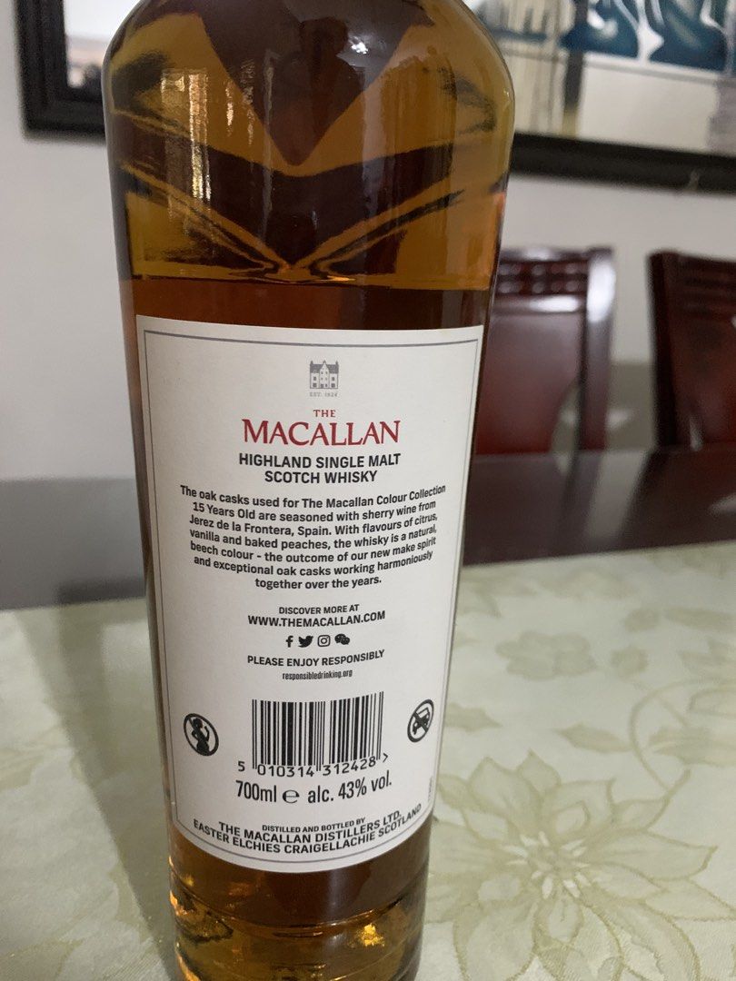 Macallan 15 (Category: Beverages) located in Caloocan City. Submitted by meanne232323 (Listing ID 1442736687, Image 2). Description: .