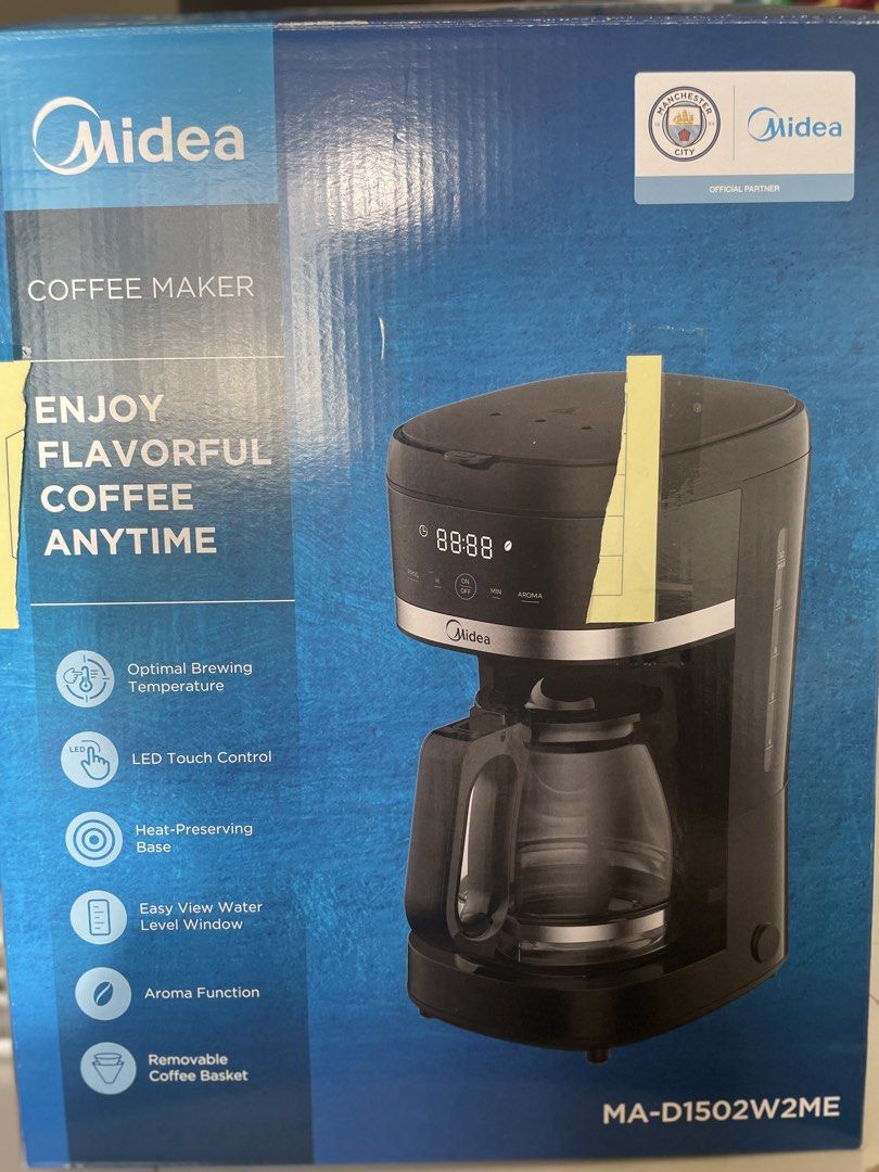 Midea Coffee Maker (Category: Coffee Machines & Makers) located in Manila. Submitted by johnille (Listing ID 1442794701, Image 1). Description: ⚠️PAKIBASA MABUTI⚠️ - Actual pics posted - Brand New ( napanalunan sa raffle) - selling for 1,800+SF (SRP is 2,395) - RFS: not needed ‼️NO RETURN/NO EXCHANGE‼️ .