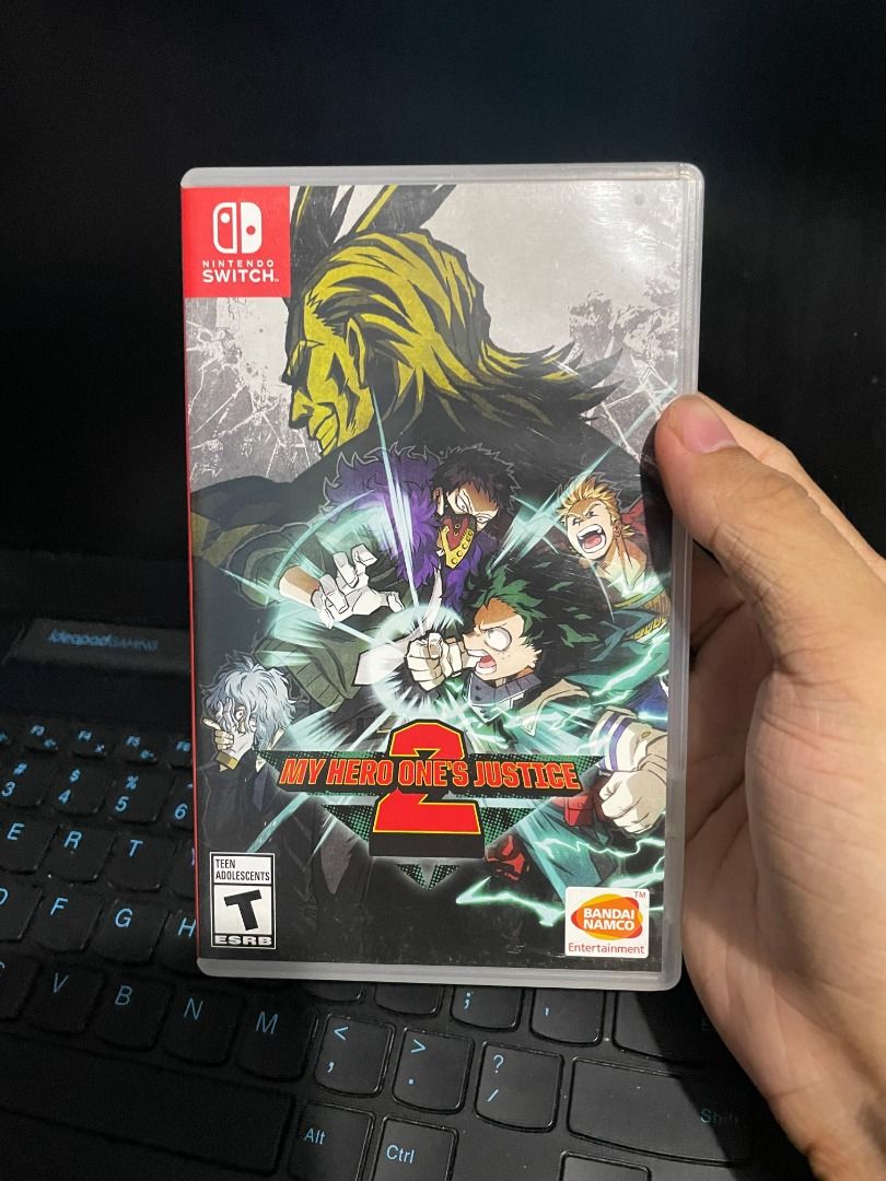 My Hero One's Justice 2 Nintendo Switch Game (Category: Nintendo) located in Pasig City. Submitted by declutterwtzee (Listing ID 1442881318, Image 1). Description: - My Hero One's Justice 2 for Nintendo Switch - ESRB Rating: T for Teen - Publisher: Bandai Namco Entertainment - Features all characters from the anime series - Exciting fighting action gameplay.