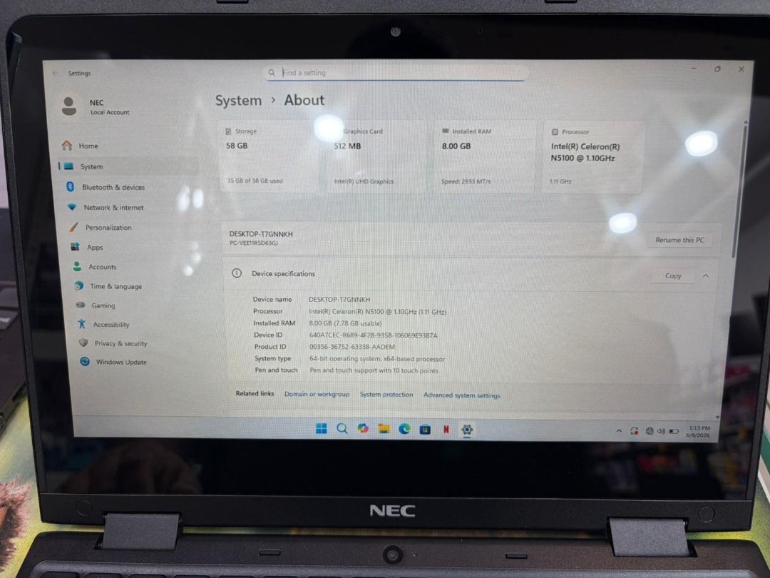 NEC LAPTOP477399444169707523