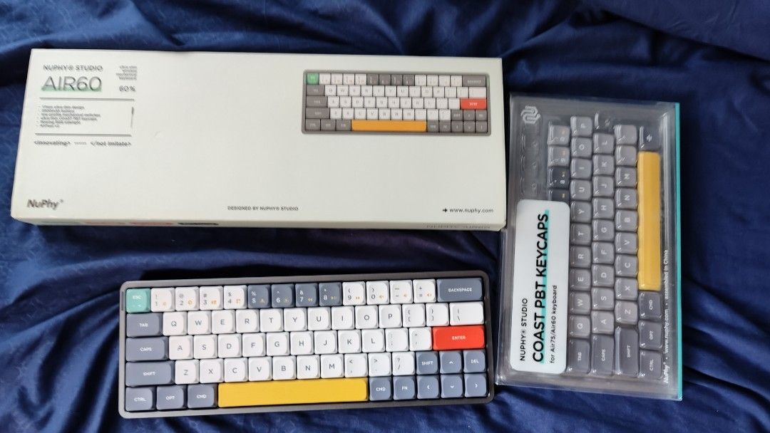 Nuphy Air60 with Coast PBT keycaps