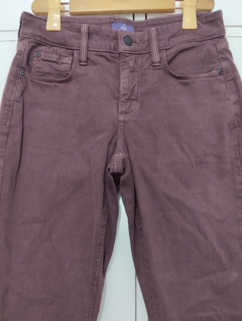 Pre-loved NYDJ Brown Skinny Jeans Slim Leg Pants Jeggings - Size 4P Small Petite (Category: Other Bottoms) located in Paranaque City. Submitted by SpencersMommy (Listing ID 1442787757, Image 3). Description: Brand: NYDJ (US) *like new, 8/10 condition Color: Brown Size: 4P (4 Petite) Measurements when laid flat: Waistband 13.5 inches Length 36 inches Front rise 10 inches, back rise 12 inches Mode of Payment: GCASH. COD payment upon pick up if usin