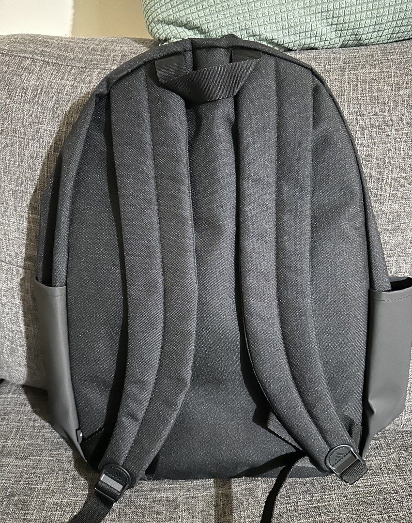 Original Adidas Backpack (Category: Backpacks) located in Pasig City. Submitted by trust_dailyph (Listing ID 1442770900, Image 2). Description: Bnew Adidas Backpack Original bnew with tag Below Srp with laptop compartment Guaranteed original, money back if hindi Loc: Pasig MOP: Gcash MOD: Lalamove/ LBC if outside metro manila.