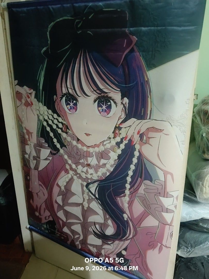 Oshi no ko Ai Hoshino Tapestry (Category: Wall Decor) located in Manila. Submitted by zinnia_declutter (Listing ID 1442838546, Image 2). Description: 🎆Bought from Surugaya Japan, will show proof for original purchase 🎆 Size: 110 x 78 cm 🎆 Final Price indicated above, no lowballing 🎆 DM me for additional inquiries 🎆MOP: Gcash/BDO 🎆 MOD: Lalamove/JnT.