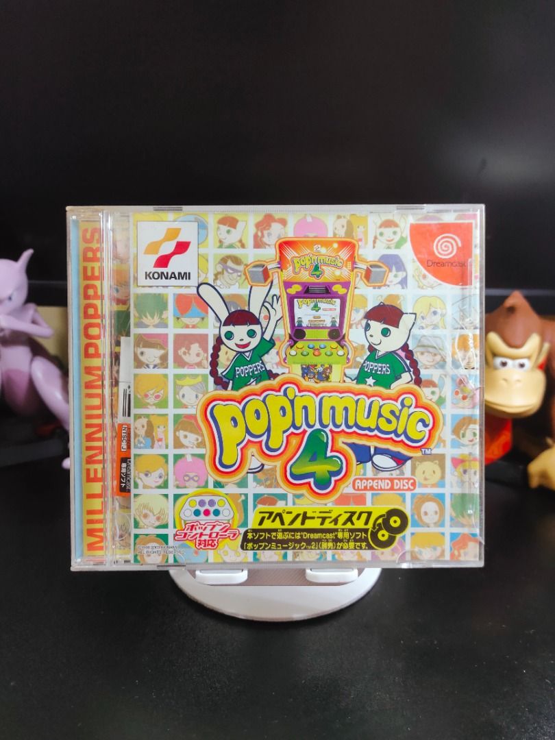 POP'N MUSIC 4 SEGA DREAMCAST (Category: PlayStation) located in Santa Rosa. Submitted by tristanmunoz (Listing ID 1442878125, Image 1). Description: FOR SALE!!! Php 500 POP'N MUSIC 4 SEGA DREAM CAST KONAMI NTSC-J CIB 100% Authentic Tested working condition Can do video calls Warranty: 24 hours testing warranty, will do change/return if item are proven damaged (will be void if defect is caused by accident, misuse, negligence, including tampering).