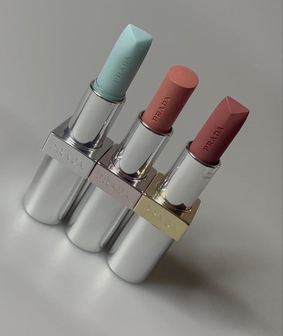 Prada Lipstick (Category: Makeup) located in Bulacan. Submitted by shopwithme_23 (Listing ID 1442887509, Image 3). Description: 💯authentic (money back guaranteed if proven fake) ✅with box Shades: Glowing lip color | U018 Pink - ₱2,600 Monochrome Hyper Matte | P58 Tamaris - ₱2,900.