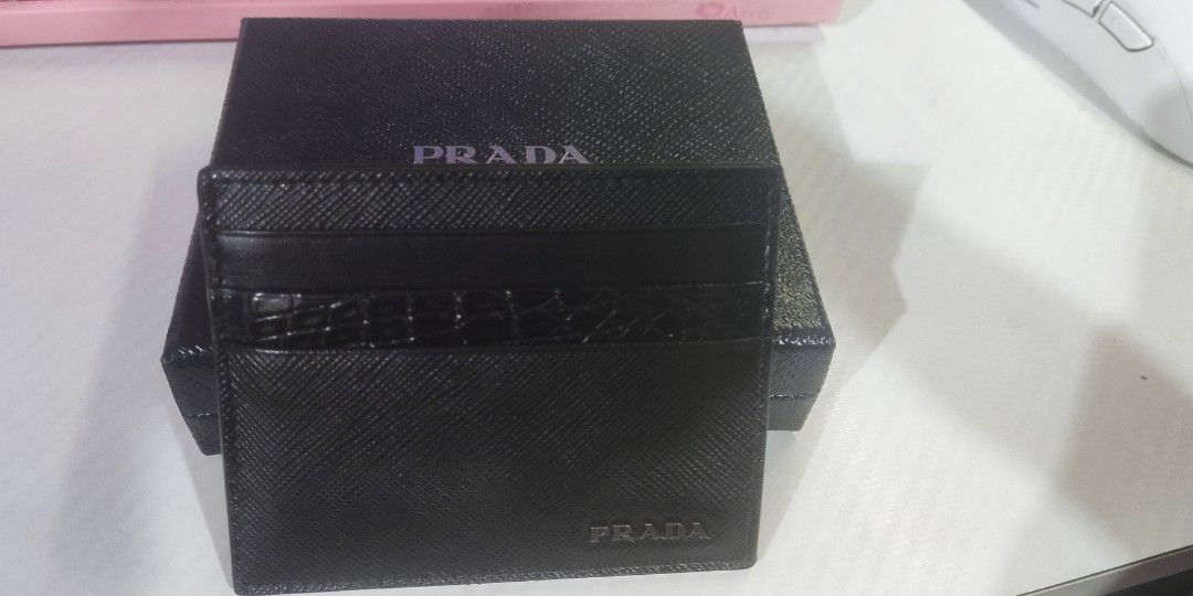 Prada Saffiano Leather Card Holder 2MC223 (Category: Wallets & Card Holders) located in Manila. Submitted by mitzza (Listing ID 1442763231, Image 1). Description: Feel free to ask for more pictures to verify authenticity, Tondo Manila Area, Prefer Lalamove.