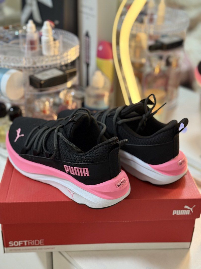 Puma Soft ride One4all running shoes (Category: Sneakers) located in Rizal. Submitted by vinamarie.c (Listing ID 1442898817, Image 2). Description: For sale! 👟 Puma Soft ride One4all running shoes wmns Brandnew bought for 5,200 Selling it for only 3,500 Rfs: wrong size 24cm 7.5 us Pasig Cainta loc.