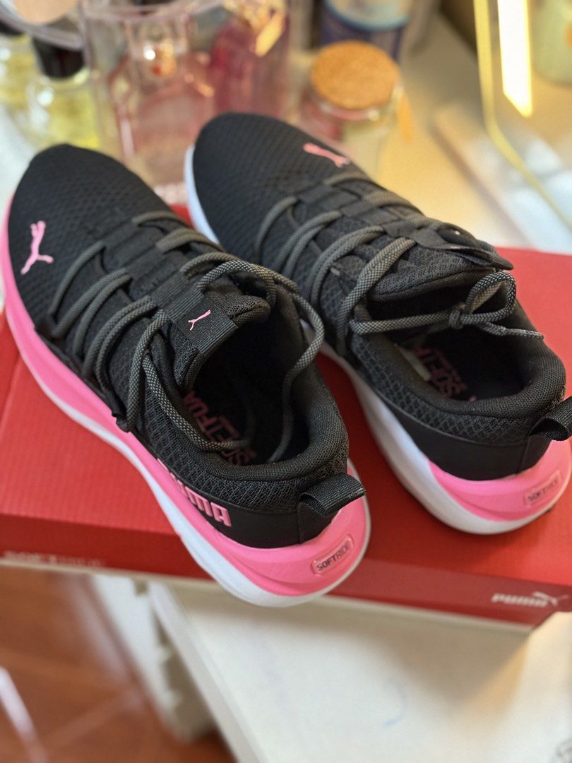 Puma Soft ride One4all running shoes (Category: Sneakers) located in Rizal. Submitted by vinamarie.c (Listing ID 1442898817, Image 3). Description: For sale! 👟 Puma Soft ride One4all running shoes wmns Brandnew bought for 5,200 Selling it for only 3,500 Rfs: wrong size 24cm 7.5 us Pasig Cainta loc.