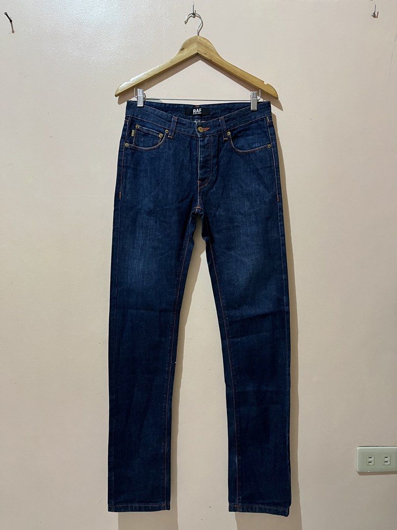 Raf By Raf Simons - Yellow Patent Back Pockets - Jeans (Category: Jeans) located in Agdangan. Submitted by excommunicado_ (Listing ID 1442831716, Image 1). Description: Raf By Raf Simons - Yellow Patent Back Pockets - Jeans Size 30 on tag Dimensions: Waistline - 30” Length - 43” Front rise - 9.5” Inseam - 32” Thigh - 10” Knee - 8” Leg opening - 6.5” Excellent condition No issue Note: Feel free to ask questions before purchasing.