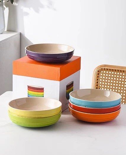 Le Creuset Rainbow Serving Bowl Set (6-PCS) (Category: Other Kitchenware & Tableware) located in Paranaque City. Submitted by classicbuysph (Listing ID 1442902157, Image 2). Description: RAINBOW SERVING BOWL SET (6-PCS) - Limited Stocks only - Location: Parañaque City - Accepts same day delivery via lalamove.