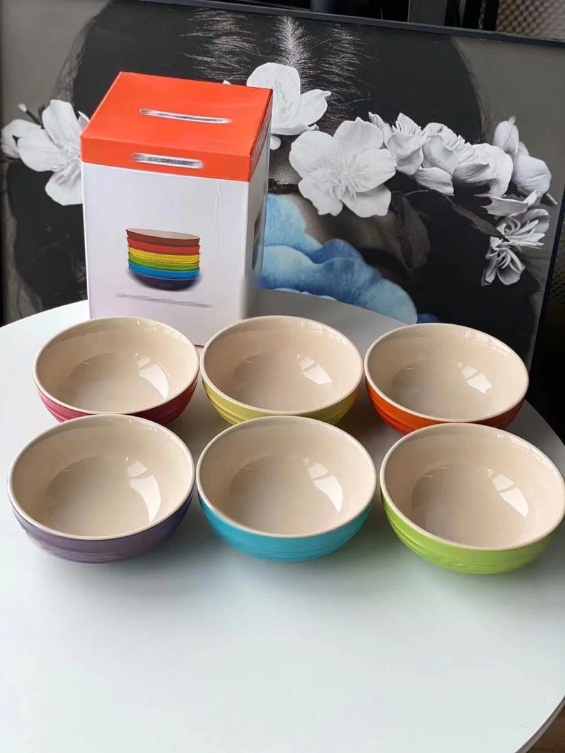 Le Creuset Rainbow Serving Bowl Set (6-PCS) (Category: Other Kitchenware & Tableware) located in Paranaque City. Submitted by classicbuysph (Listing ID 1442902157, Image 3). Description: RAINBOW SERVING BOWL SET (6-PCS) - Limited Stocks only - Location: Parañaque City - Accepts same day delivery via lalamove.