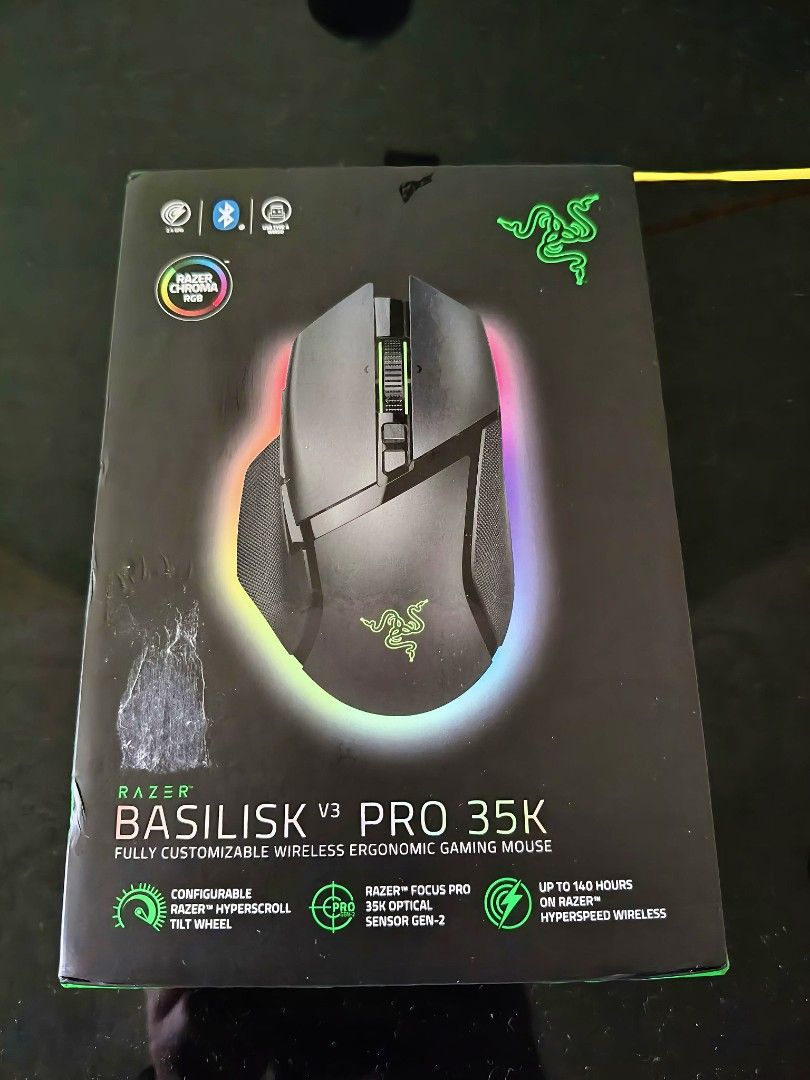 Razer Basilisk Pro 35k RGB Mouse Black Edition477781708768563200