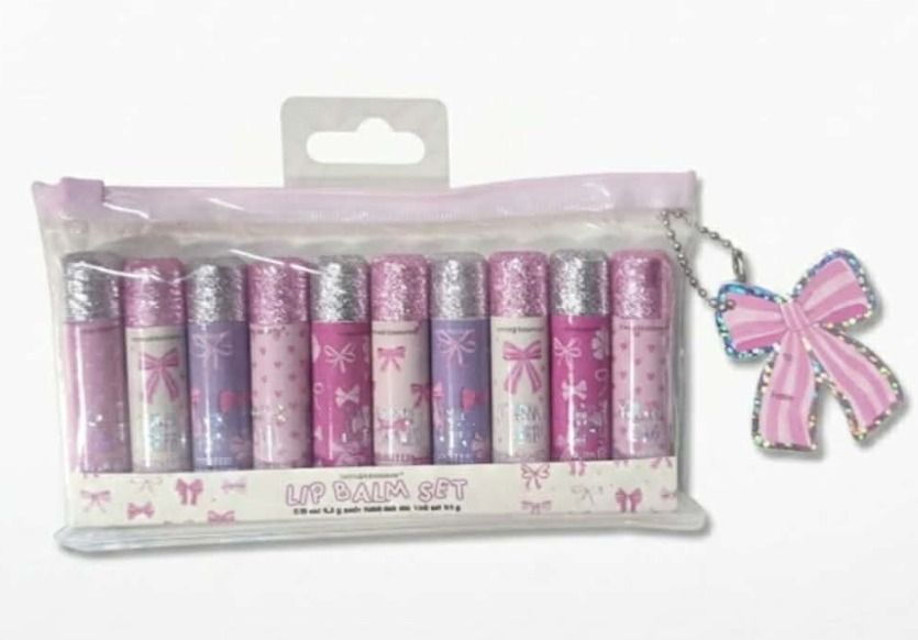 Simple Pleasure Lip Balm Set(42g) (Category: Makeup) located in Manila. Submitted by memorylanestore (Listing ID 1442732060, Image 1). Description: Simple Pleasure Lip Balm Set(42g) 0.15oz/4.2 g each Smooth a small amount onto lips until even. ● Cotton Candy Scented ● Strawberry Scented 2pc ● Coconut Dream Scented 2pc ● Vanille Icing Scented 2pc ● Mixed Berries Scented 2pc ● Rainbow Sprinkles Scented .