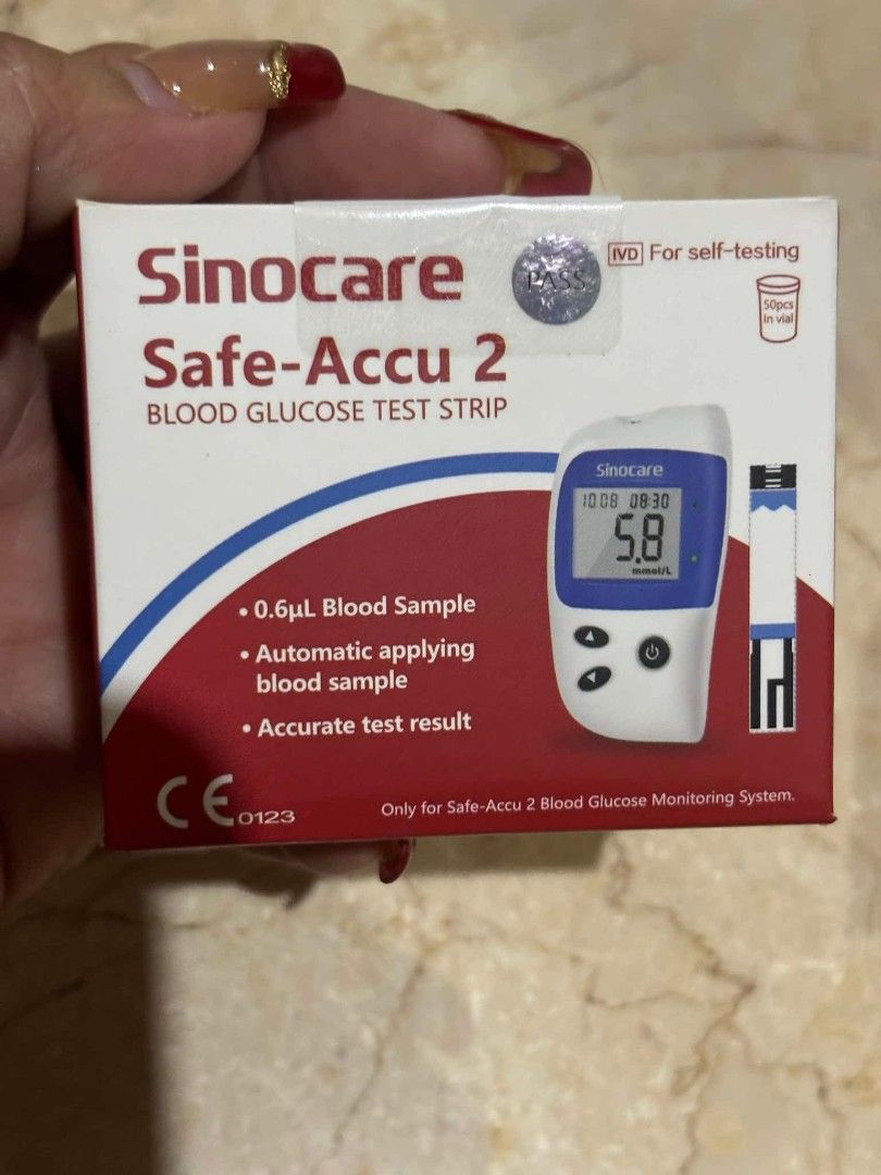 Sinocare strips (Category: Medical Supplies & Tools) located in Manila. Submitted by _lovelyvirgo17 (Listing ID 1442792733, Image 1). Description: 50's per box same day delivery via lalamove.