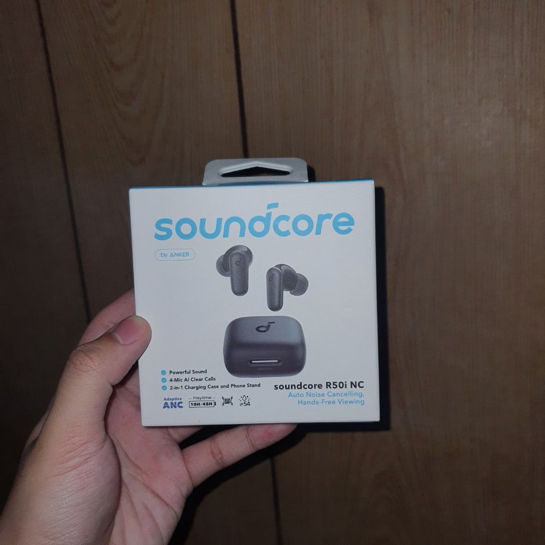 Soundcore r50i nc earphones (Category: Earphones) located in Pasig City. Submitted by last_price_posted (Listing ID 1442857638, Image 3). Description: This is available as long as this is posted/visible listing. You may message me with the answer to the following questions once you are fully decided to purchase, should you need further thinking and canvassing you may just save the listing for future reference. 1. Will you be personally picking it