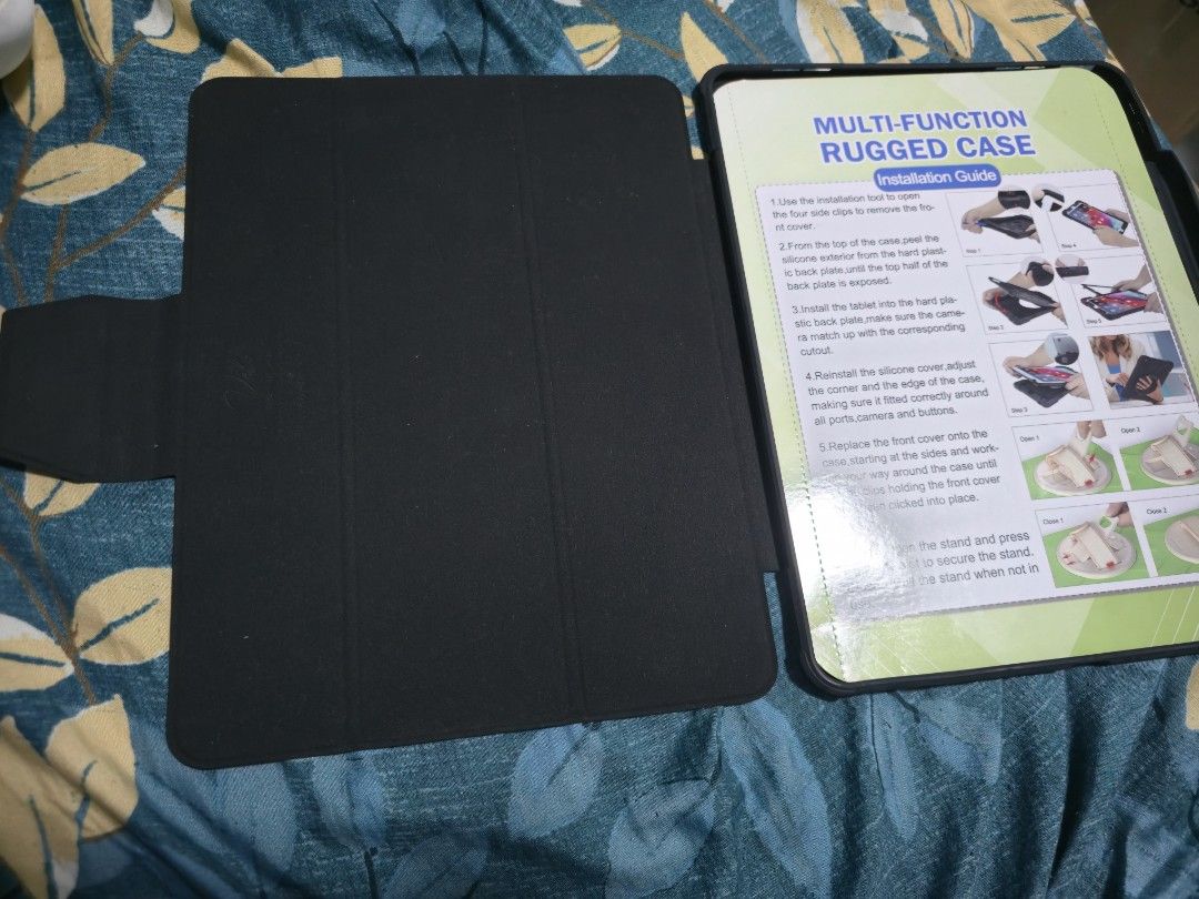 Spigen Multi-Function Rugged Case for 13" ipad air (Category: Cases & Sleeves) located in Singapore. Submitted by azu006 (Listing ID 1442736622, Image 2). Description: - Spigen Multi-function Rugged Case - Color: Black - Built-in Stand Function - Soft Interior Lining - Provides Sturdy Protection for your Tablet - Ideal for Everyday Use.