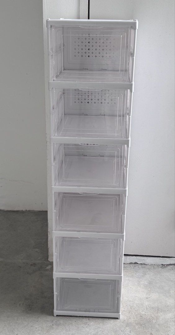 Stackable Clear Plastic Storage Boxes with Doors477463462964121600