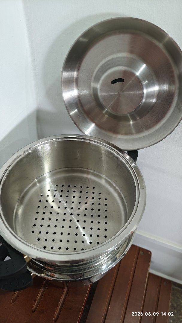 Stainless Steel Steamer Pot Set with Lid477353059246428161