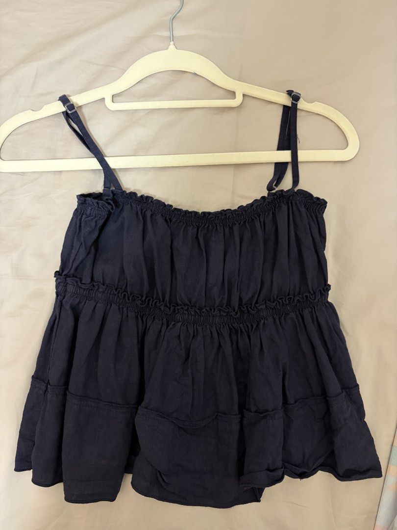 SUBDUED Blue Tiered Camisole Top (Category: Sleeveless) located in Manila. Submitted by lovedbylz (Listing ID 1442782929, Image 1). Description: .