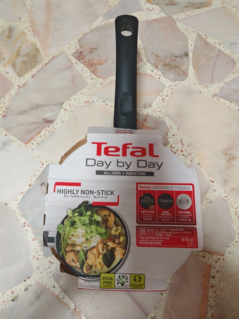 Tefal Day by Day 18cm Saucepan with Lid - Induction Compatible
