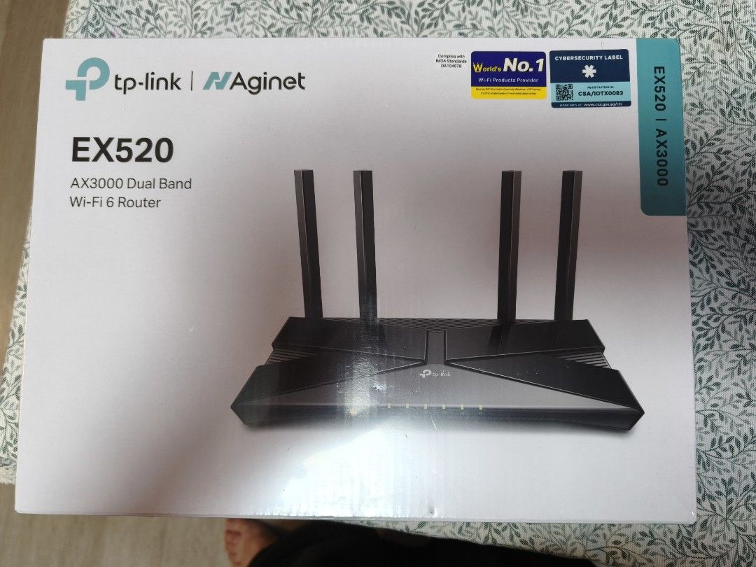 TP-Link Aginet EX520 AX3000 Dual Band Wi-Fi 6 Router