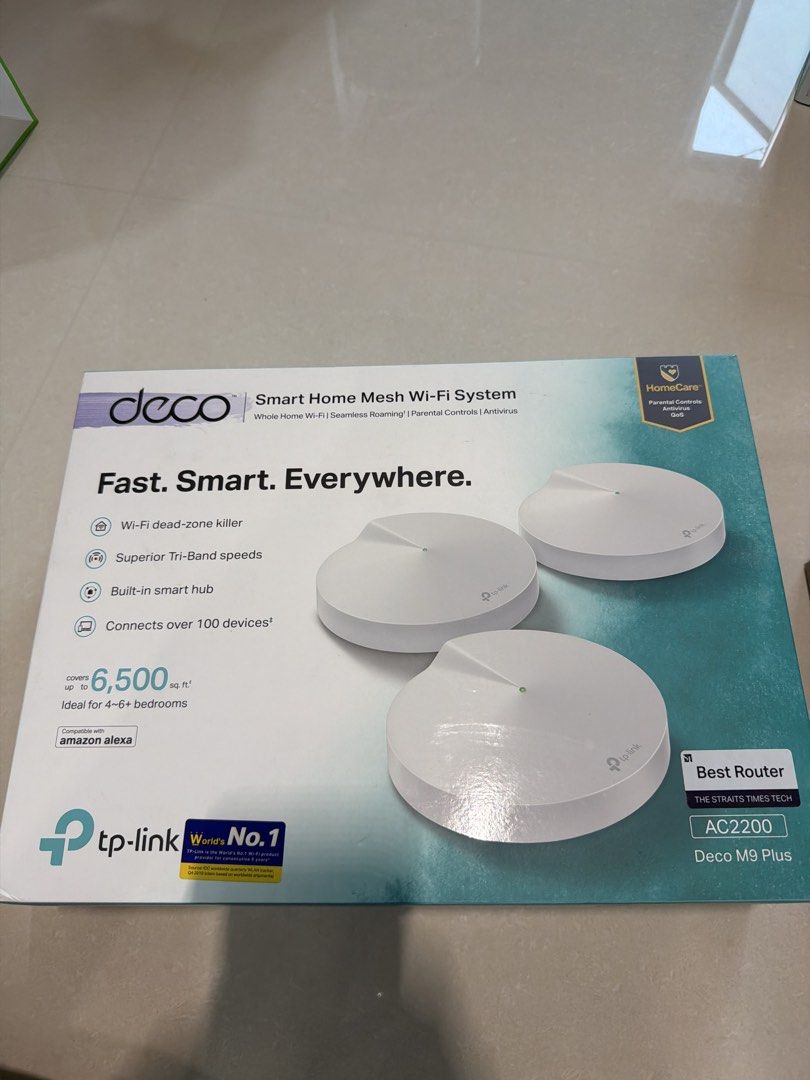 TP-Link Deco M9 Plus Smart Home Mesh Wi-Fi System